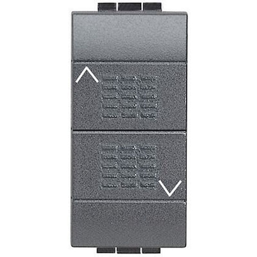 Inverseur à position fixe Livinglight pour volet roulant - Anthracite - 1 module-L4027-8012199030197-BTICINO