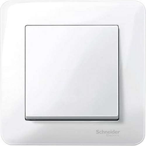 Merten M-Plan - enjoliveur pour commande simple d'éclairage - blanc brillant-MTN432119-3606485094649-SCHNEIDER ELECTRIC FRANCE