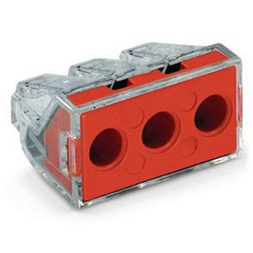 Bornes rigide 3 cond. 6mm² transp. rouge-773-173-4050821215141-WAGO CONTACT