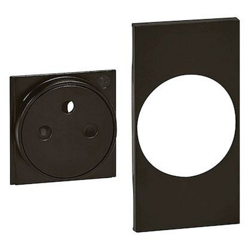 Enjoliveur Living Now pour prise de courant Surface 2 modules - noir-BTKG55F-8005543648964-BTICINO