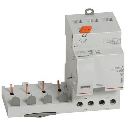 Bloc diff adaptable à vis DX³ pour disj 1 module/pôle 4P 400V~ 40A typeF 300mA-410545-3245064105453-LEGRAND
