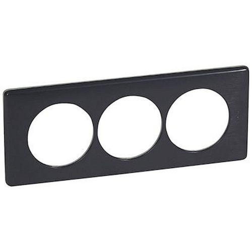 Plaque Céliane Métal 3 postes pour rénovation entraxe 57mm - finition Carbone-068989-3414970450111-LEGRAND