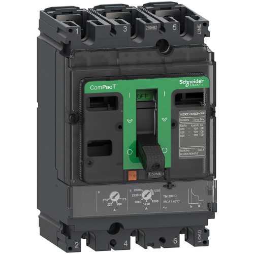 ComPacT NSX250F - disjoncteur - TM-D 250A - 3P3D - 36kA - montage fixe-C25F3TM250-3606481997142-SCHNEIDER ELECTRIC FRANCE