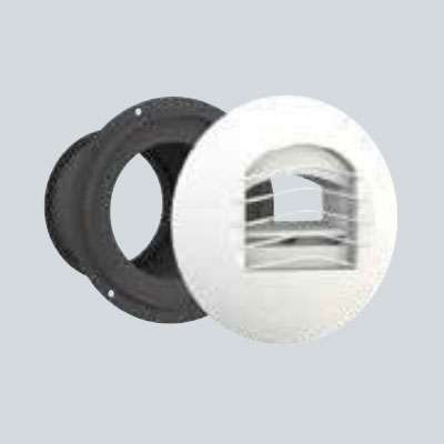 Bouche d’extraction autoréglable - ALIZÉ AUTO simple débit 75 m³/h + manchon placo 3 griffes Ø 100 mm, L. 100 mm, avec joint - 2834 ANJOS - 2834 