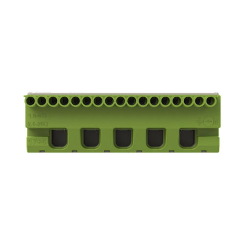 Bornier terre Mistral-17X4mm²+5X25mm²-Rapide et à vis-1SPE007715F9716-8712507126788-ABB