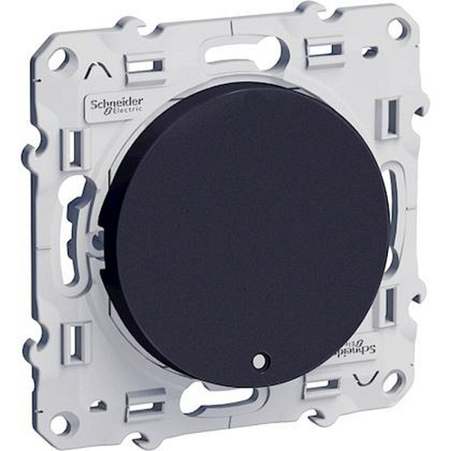 Odace, poussoir lumineux Anthracite, 10 A, à vis, LED bleu 0,15 mA localisation-S540276-3606480706950-SCHNEIDER ELECTRIC FRANCE