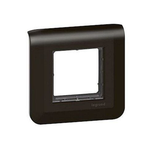 Plaque Mosaic avec support à vis pour 2 modules - noir mat-099480-3414971824744-LEGRAND