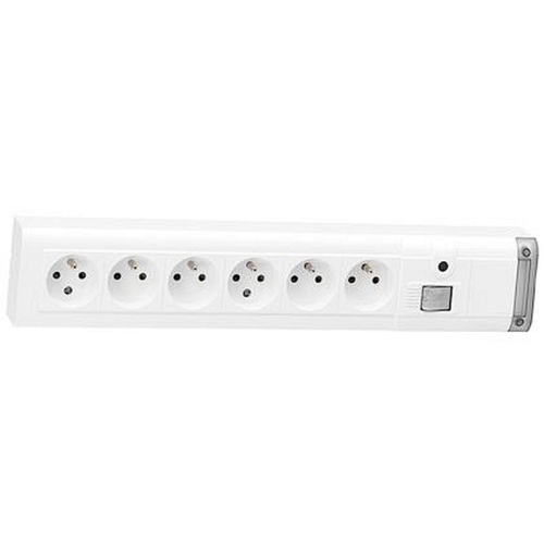Bloc multiprise fixable 6x2P+T + inter voyant - longueur 399mm-050617-3245060506179-LEGRAND