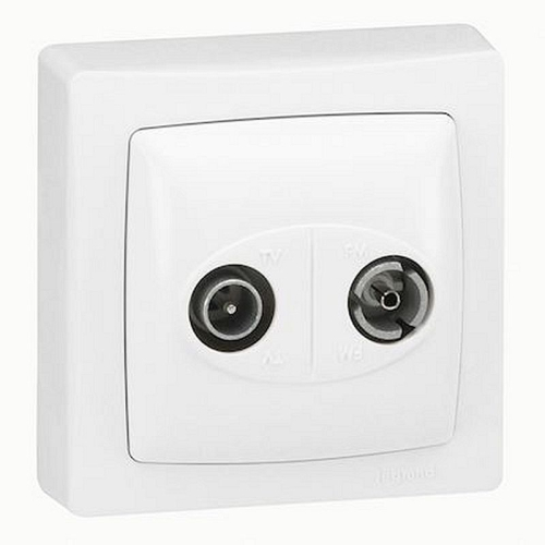 Prise TV-FM 860MHz Appareillage Saillie - Blanc-086045-3245060860455-LEGRAND