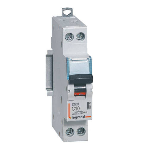 Disjoncteur DNX³ 4500 - vis/vis - U+N 230V~ 10A - 4,5kA - courbe C - 1 module-406773-3245064067737-LEGRAND