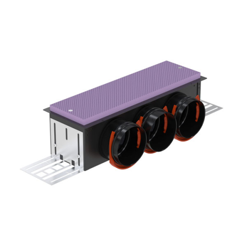 Boîtier de raccordement latéral - ComfoTube CLD-P 3X90 ZEHNDER COMFOSYSTEMS - 990320545 