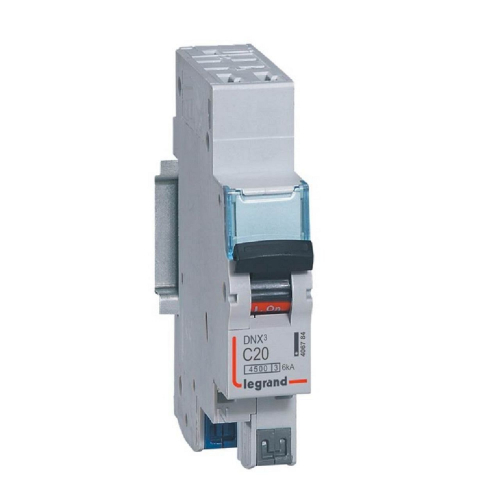 Disjoncteur DNX³ 4500 - auto/auto - U+N 230V~ 20A - 4,5kA - courbe C - 1 module-406784-3245064067843-LEGRAND