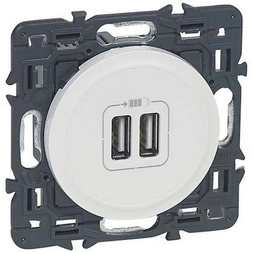 Chargeur Céliane 2 USB Type-A 3A 15W - blanc avec support-067715-3414970574695-LEGRAND