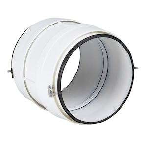 Raccord droit circulaire ⌀125 plastique à joints - RDC 125 J - 460061 ATLANTIC - 460061 