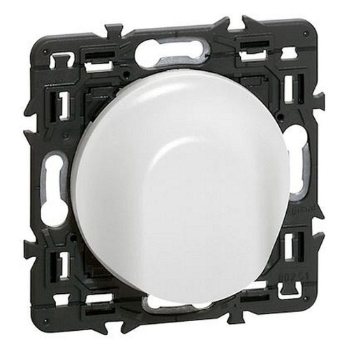 Sortie de câble avec serre-câble Céliane - blanc avec support-099708-3245060997083-LEGRAND