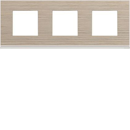 Plaque gallery 3 postes horizontale 71mm latté-WXP2513-3250617196444-HAGER