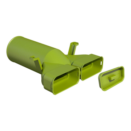 Plenum terminal plat D125 pour conduit D130x60 - Optiflex PRO ALDES - 11095961 