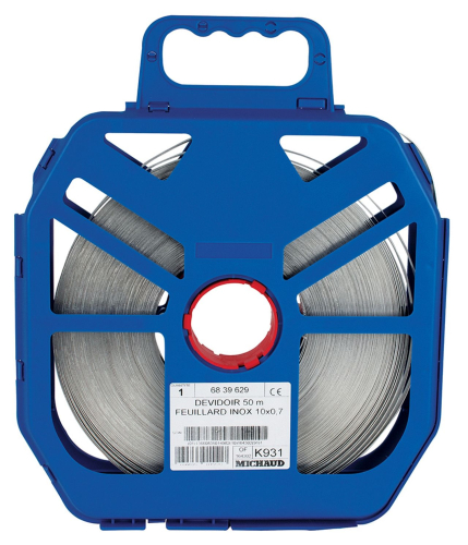 Dévidoir 50 m feuillard inox 10x0,7-BC931-3660835015517-MICHAUD
