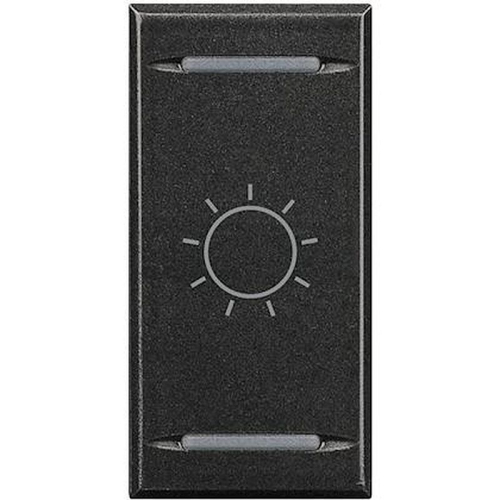 Manette Axolute symbole lumière type bascule 1 module - Anthracite-HS4911BA-8012199742816-BTICINO