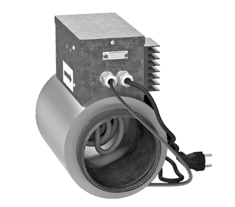 Batterie de post-chauffage 1,2 kW D125 - NKD - NKD12512 ECONOPRIME - NKD12512 