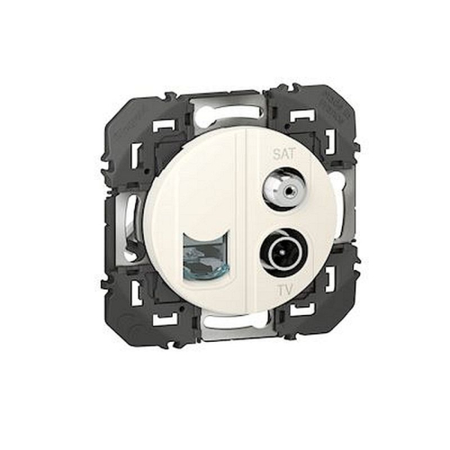 Prise TV-SAT + RJ45 cat6 STP compacte dooxie finition blanc-600358-3414971093409-LEGRAND