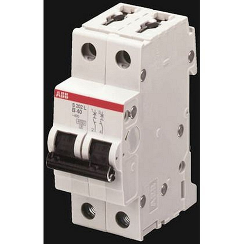 Disjoncteur S202L 2P 50A Courbe C Raccordement à vis - 6KA (2Modules)-2CDS242701R0504-4016779629690-ABB