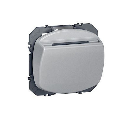 Interrupteur à badge dooxie 10AX 250V~ finition alu-600133-3414971005150-LEGRAND