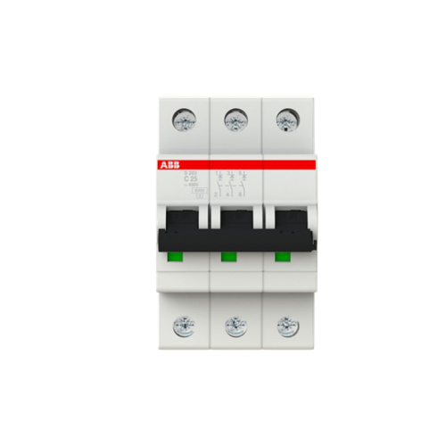 Disjoncteur S203 3P 25A Courbe C Raccordement à vis - 10KA (3Modules)-2CDS253001R0254-4016779468206-ABB