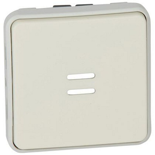 Poussoir étanche NO lumineux Plexo composable IP55 10A - blanc-069632-3245060696320-LEGRAND