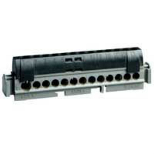 Bornier de répartition isolé IP2X phase 1 connexion 6 à 25mm² - noir - 113mm-004854-3245060048549-LEGRAND