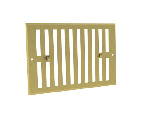 Grille obturable alu. prélaqué doré - GO DO 170 x 140 - 7158 ANJOS - 7158 