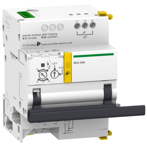 Acti9, RCA télécommande pour disj iC60 1P, 1P+N, 2P avec interface Ti24 230VCA-A9C70122-3606480097966-SCHNEIDER ELECTRIC FRANCE