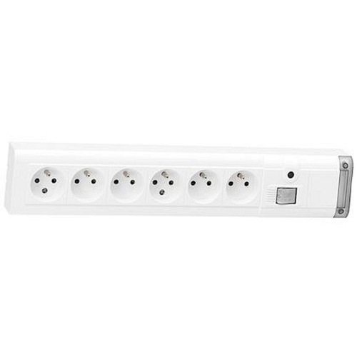 Bloc multiprise fixable avec inter 2P à voyant et 6 prises 2P+T - longueur 399mm-050614-3245060506148-LEGRAND