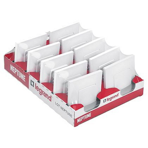 Lot de 10 interrupteurs ou va-et-vient Neptune - blanc-200253-3414970889911-LEGRAND