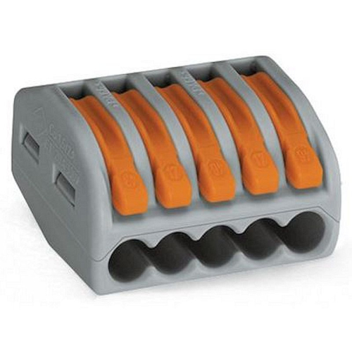 Borne WAGO 222 5x4mm² à leviers souple & rigide-222-415-4044918464956-WAGO CONTACT