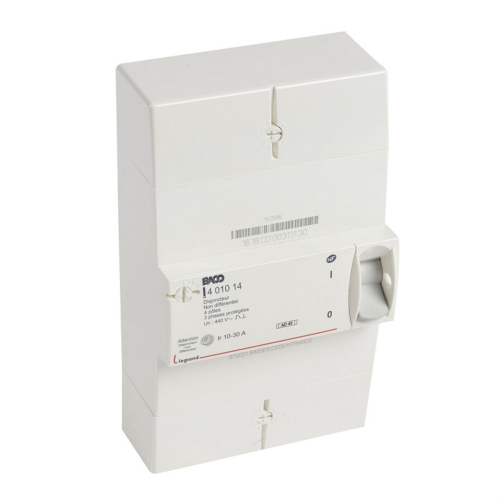 Disjoncteur de branchement Enedis tétrapolaire non différentiel - 30A-401014-3414970311146-LEGRAND