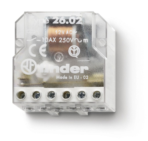 Télérupteur de boîte 2NO 10A 24V AC-260280240000-8012823238043-FINDER FRANCE