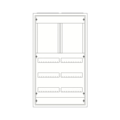 Armoire ComforLine A IP44 5Xrangées 950mm x 550mm Sans gaine à câble-2CPX070781R9999-4011617707813-ABB