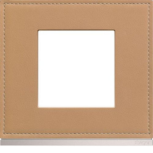 Plaque gallery 1 poste matiere cord leather-WXP5102-3250617194341-HAGER
