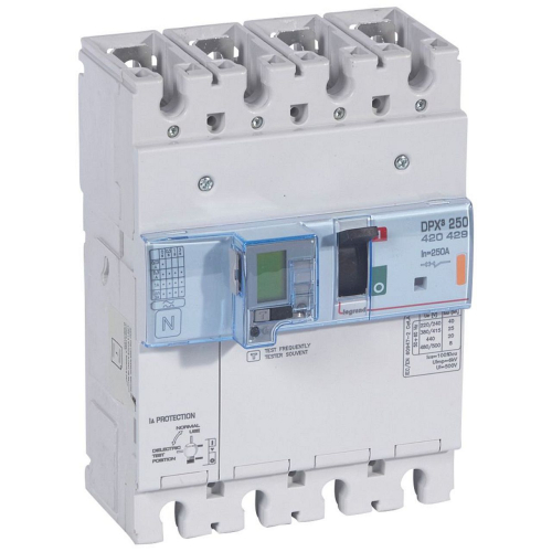 Disjoncteur électronique diff - unité de mesure DPX³250 Icu 25kA 400V~ - 4P 250A-420429-3245064204293-LEGRAND