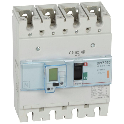 Disjoncteur électronique DPX³250 pouvoir de coupure 25kA 400V~ - 4P - 250A-420319-3245064203197-LEGRAND