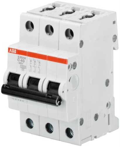Disjoncteur S203M 3P 2A Courbe C Raccordement à vis - 15KA (3Modules)-2CDS273001R0024-4016779550383-ABB
