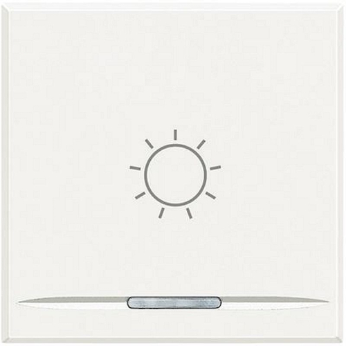 Manette Axolute symbole lumière type poussoir 2 modules - White-HD4915M2BA-8012199982212-BTICINO