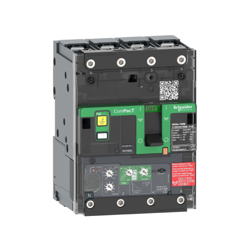 ComPacT NSXmB - disj Vigi - MicroLogic 4.1 50A - 4P4D - 25kA - borne à cosses-C11B44V050B-3606481992659-SCHNEIDER ELECTRIC FRANCE