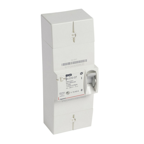 Disjoncteur de branchement Enedis bipolaire non différentiel - 45A-401007-3414970311009-LEGRAND