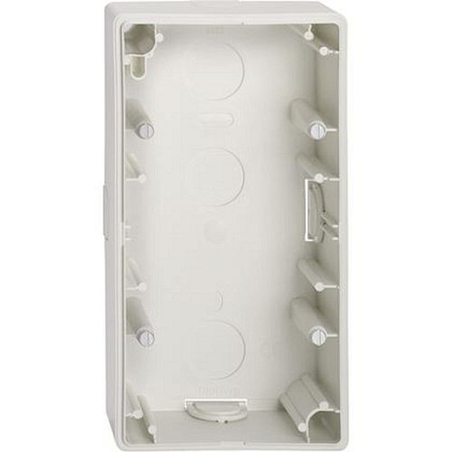 Merten Artec - boîtier en saillie - 2 postes - blanc brillant-MTN512219-3606480309878-SCHNEIDER ELECTRIC FRANCE