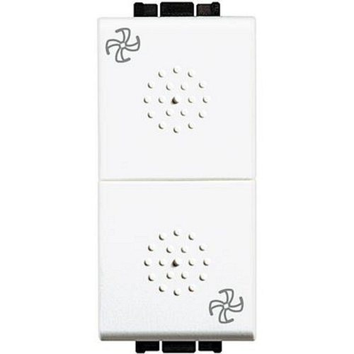Double-poussoir avec stop 16A 250V~ Livinglight - Blanc - 1 module-N4027VMC-8005543490747-BTICINO