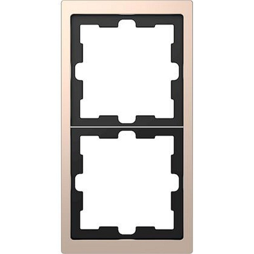 D-Life - cadre de finition - métal - champagne - 2 postes-MTN4020-6551-3606480890819-SCHNEIDER ELECTRIC FRANCE