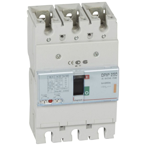 Disjoncteur magnétothermique DPX³250 pouvoir de coupure 25kA 400V~ - 3P - 250A-420209-3245064202091-LEGRAND