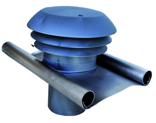 Chapeau de toiture plastique ardoise ⌀125 - CARA⌀125A ECONONAME - CARA⌀125A 